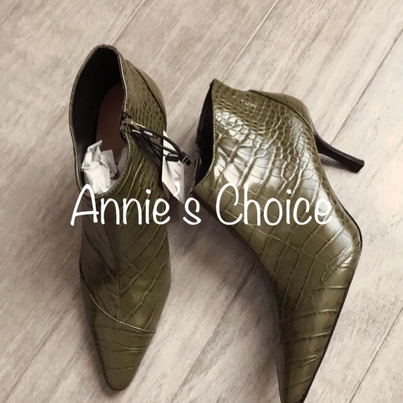 ZARA Ankle Boots:Khaki, US 6.5, 7.5, 8/EUR 37, 38, 39 - Picture 4 of 8